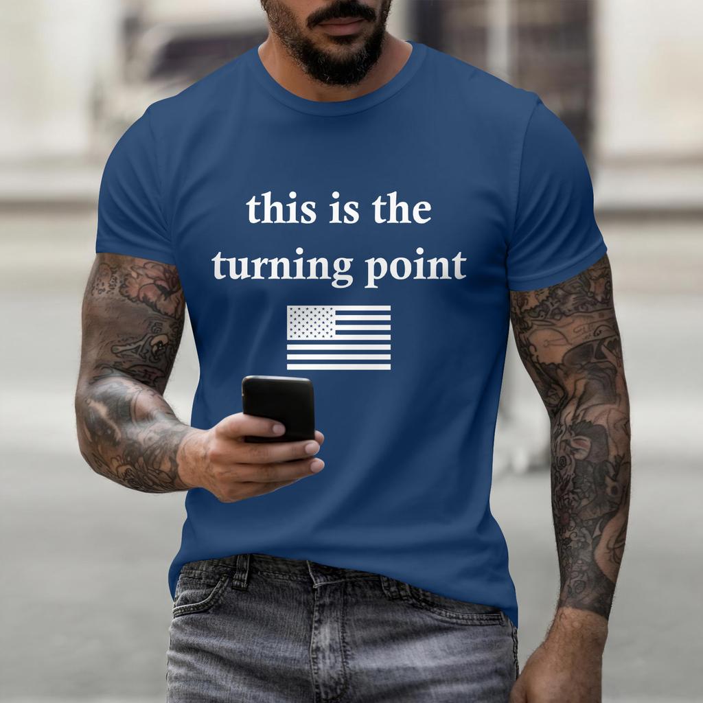 Fashion Round Neck Raglan Short Sleeve Workwear Printed Tops Ladies Summer Tops