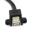 Кабель USB 2.0 A Папа - Мама С Крепежными Ушками для Панели Для Повышения Стабильности