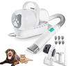 Dog Cat Hair Vacuum Dog Grooming Kit Pet Grooming Vacuum with Pet Clipper Nail Grinder Brush Vacuum with 7 Pet Grooming Tools