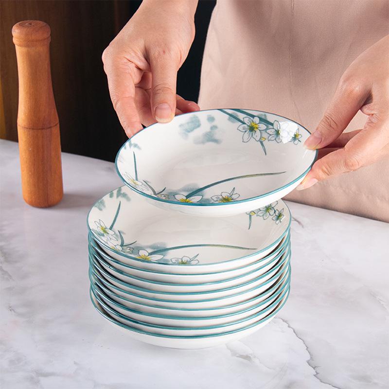 Керамические десертные тарелки «Нарцисс» 6,25 дюйма, упаковка из 10 шт.