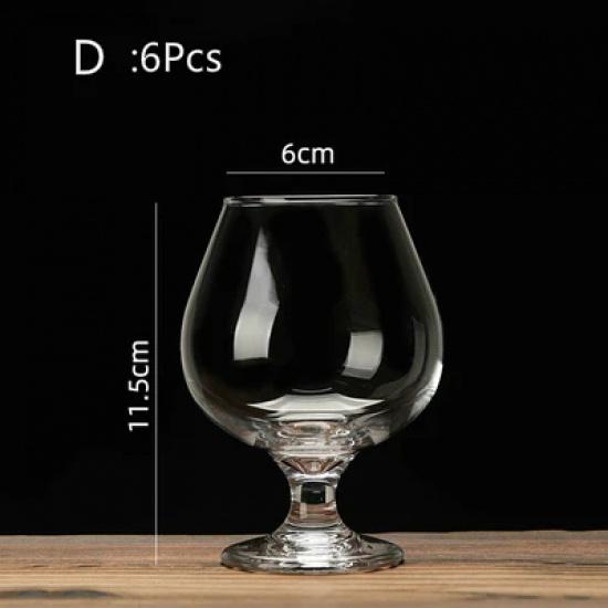 Cognac Brandy GlassTransparent High Capacity Goblet Red Wine Glass Scented Cup Suit Whisky Vodka Bar Restaurant Drinking Vessel