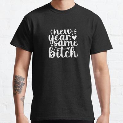 Мужская мода повседневные короткие рукава новогодние топы Same Bitch эстетичные винтажные футболки большого размера
