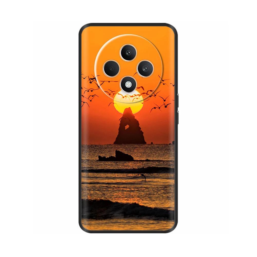 Чехол для Oppo Reno12 F CPH2687 Чехол Милое Сердечко Мягкий Черный Силикон Защитные Чехлы для Reno 12F Reno12F 5G 2024 Fundas