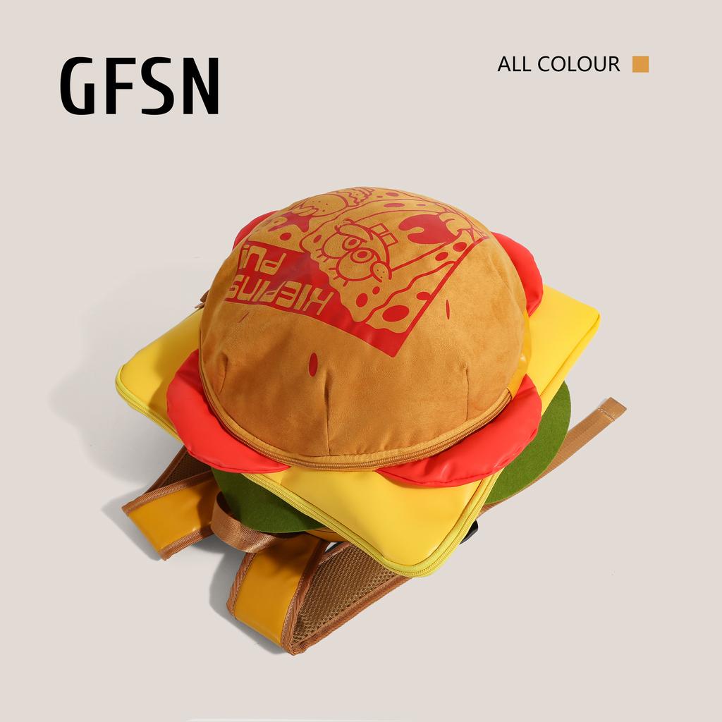 Путешествующий Краб Босс Гамбургер Тот же Пакет для Гамбургера Сыр Икра Краба Форт Школьная Сумка Школьная Сумка Милый Рюкзак Рюкзак