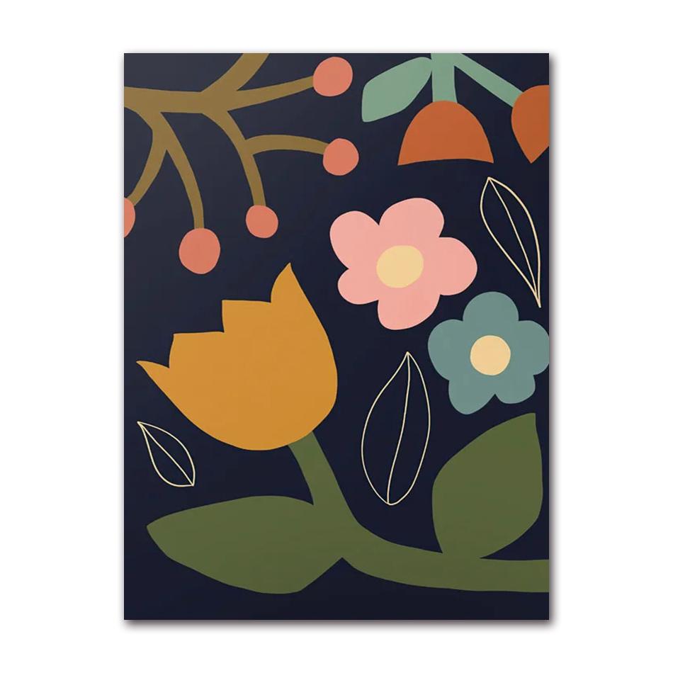 Boho Vase Teapot Flower Pot Plant Posters Prints Abstract Canvas Painting Nordic Wall Art Pictures Living Room Home Decor