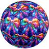 1pc Rainbow Bow Tie Theme Soccer Ball Football, Size 5, Lightweight PVC, Outdoor Training Soccer Ball,Gift j61463
