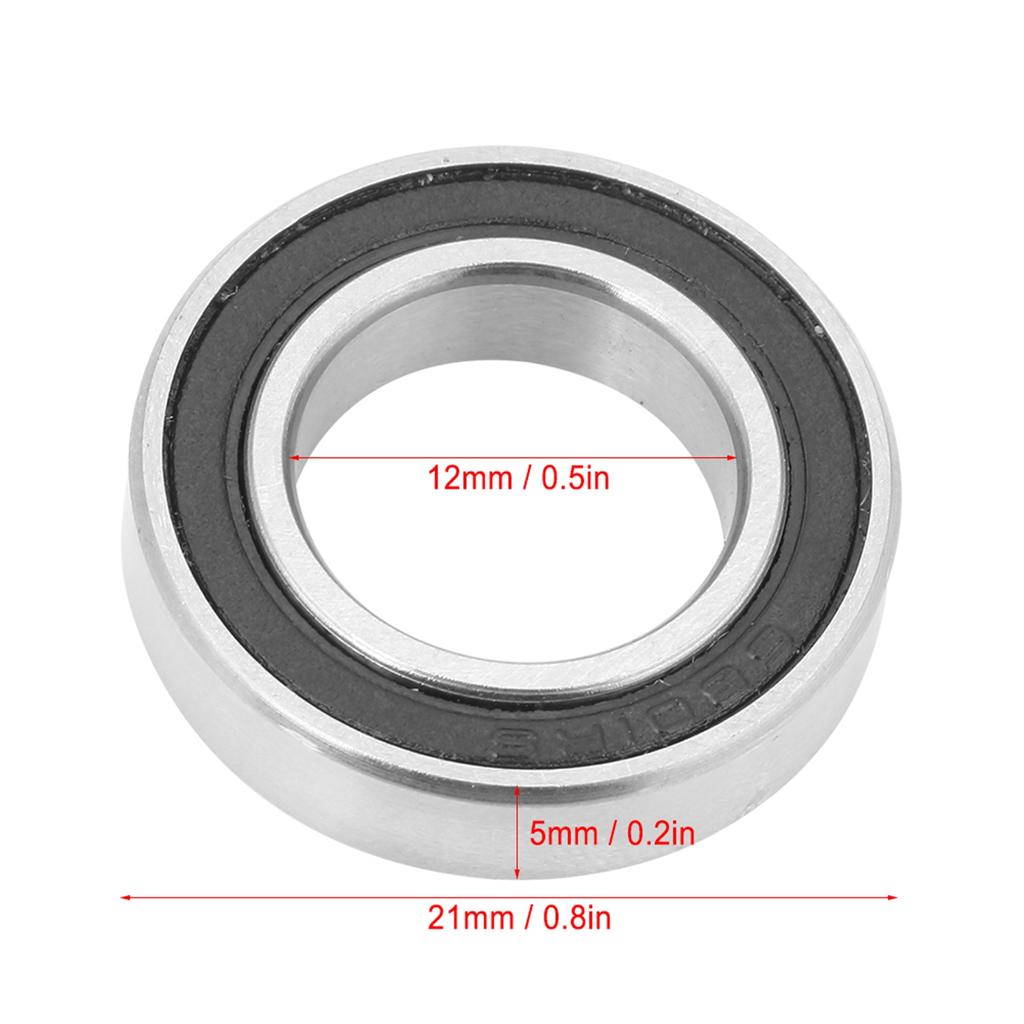 10шт 6801?2RS резиновые герметичные шарикоподшипники с глубоким желобом 12 мм*21 мм*5 мм