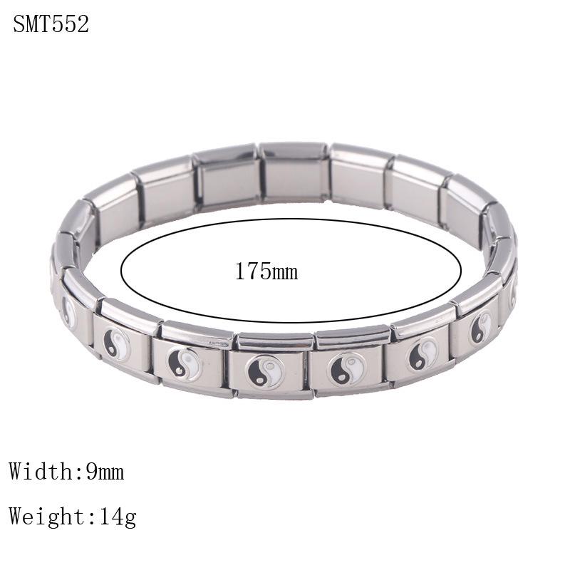 Европейский и американский браслет из нержавеющей стали Инь и Ян сплетни, модные небольшие изделия 
