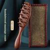 22 Nails Scalp Relax Meridian Massage Comb Sandalwood Hair Comb Shoulder