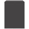 Wall Mounted Garage Cabinet with Gas Spring Door Black