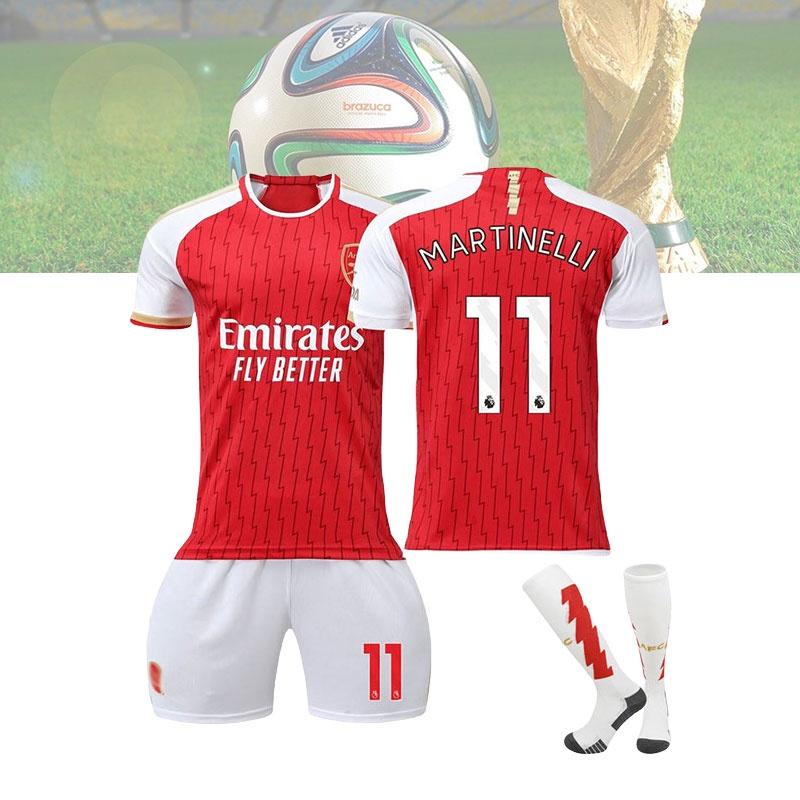 2023 24 Arsenal Home Jersey 11 Martinelli Soccer Jersey Sports Apparel Football