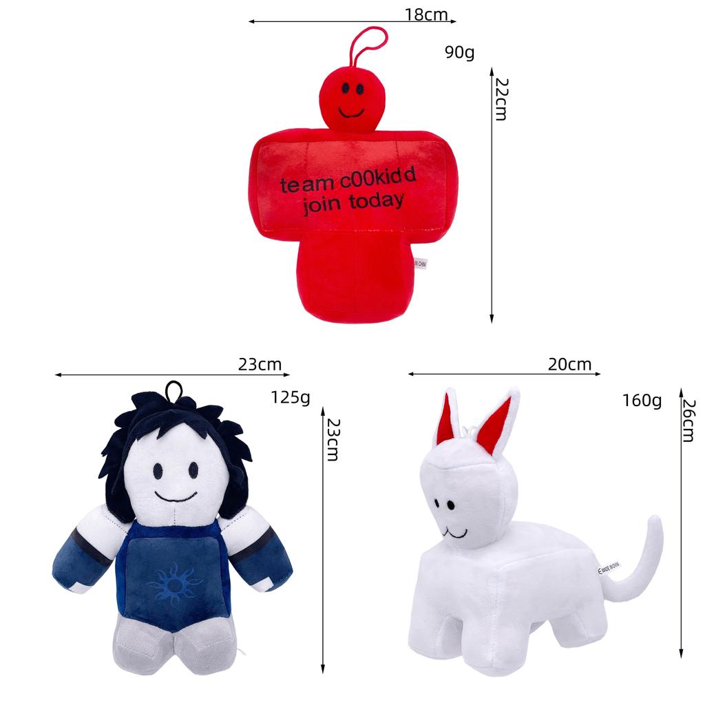 Roblox Forsaken Chance Cute Stuffed Animal With Pp Cotton Filling For Play And Display