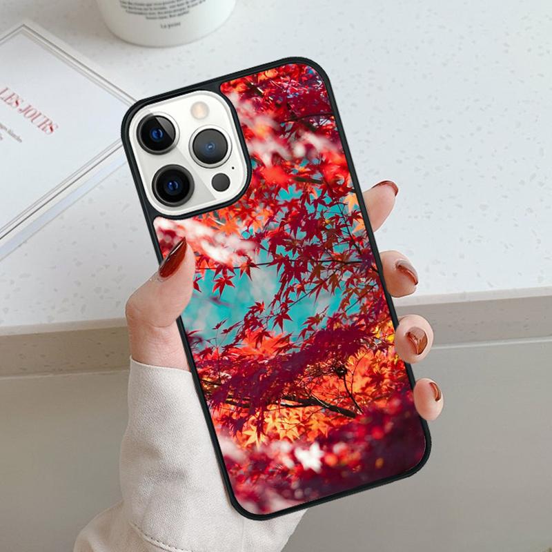 Осенние падающие листья Клен Чехол для телефона Для iPhone 17 Air 11 12 13 14 15 16 Pro Max Чехол Для iPhone 17 Air Max Plus