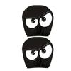 2Pcs Cartoon Car Pillowcase Exaggerated Car Seat Headcover  Halloween Christmas Holiday