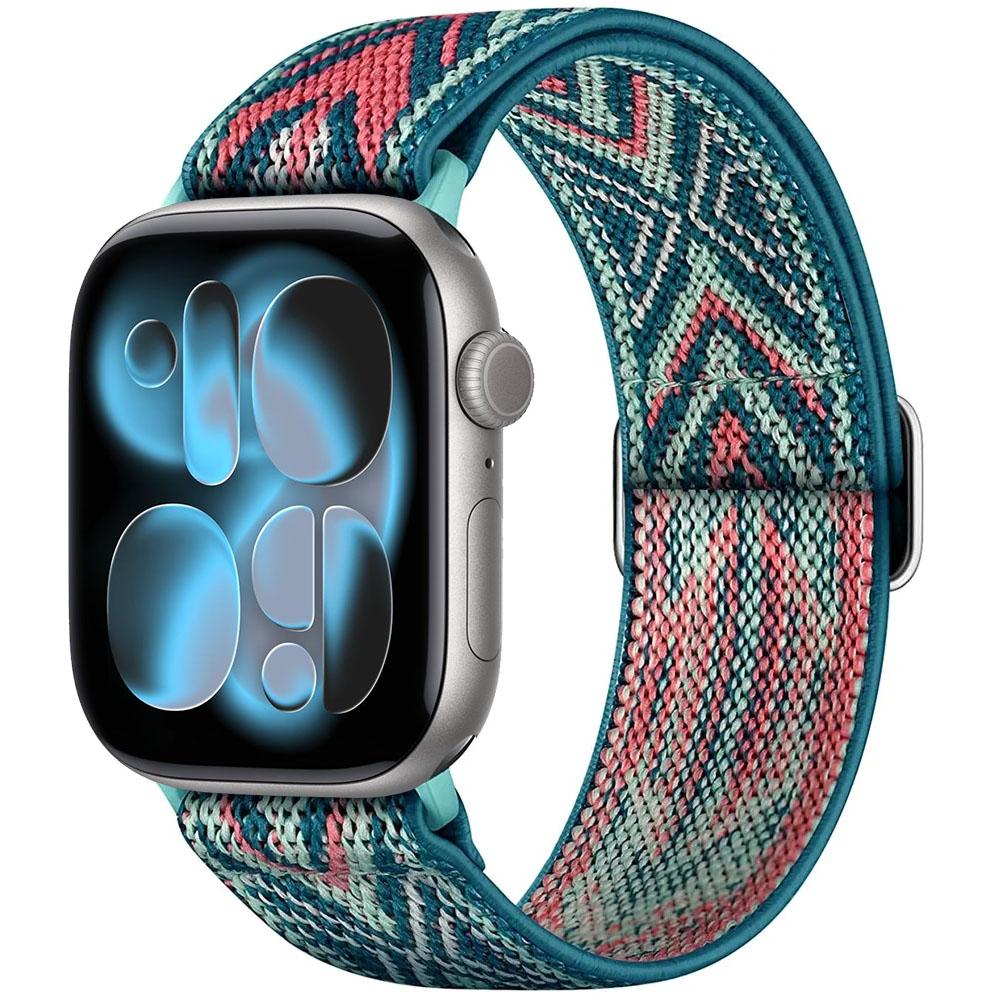 Эластичный нейлоновый ремешок-петля для Apple Watch Ultra 3/2/1 49 мм 11 10 46 мм 42 мм Браслет Наручный ремешок iWatch 9 8 7 6 5 4 SE 45/41/44/40 мм