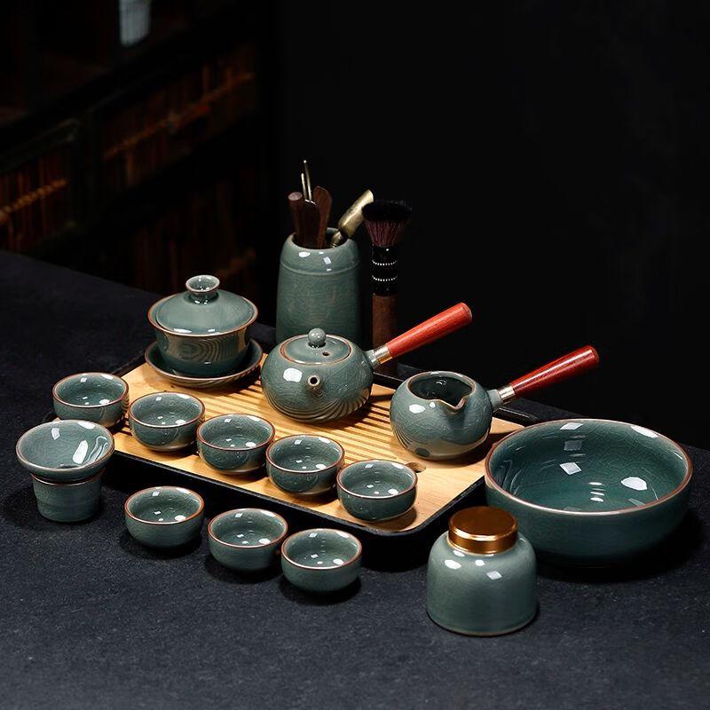 Qiu Qiao Ge Kiln Ceramic Kung Fu Tea Set