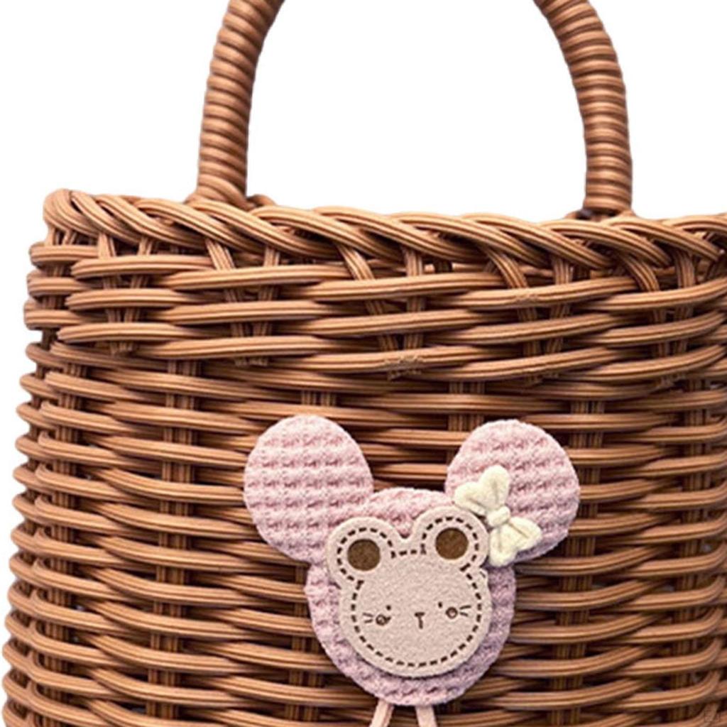 Подвесная корзина настенная для хранения плетеных мелочей многофункциональная декоративная ручная работа