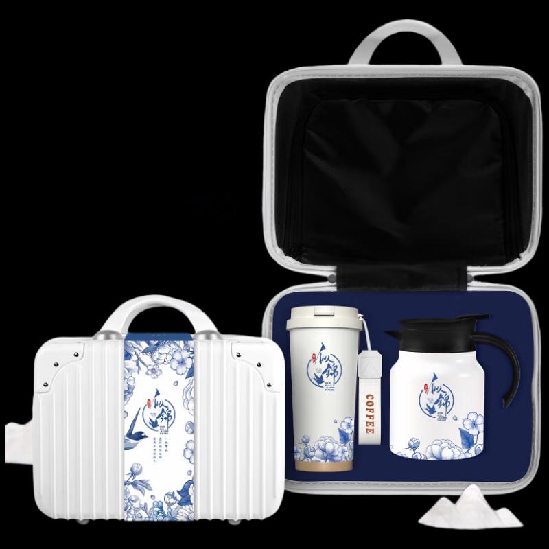 Blooming Flowers 500ml Coffee Cup & Hand Warmer Set