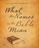 The What the Names In the Bible Mean Book