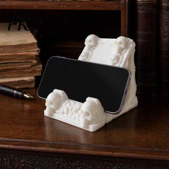 Universal Phone Stand 3D Printed Skeleton Mobile Holder, Stand, Decorative for Large Screens Support, Creative Skulls Holder All Models Energy Shape