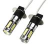 2pcs Car H3 LED Fog Lights High Power Lamps Daytime Running Light Bulbs Super Bright Canbus 6000K White Lamp Bulbs 7