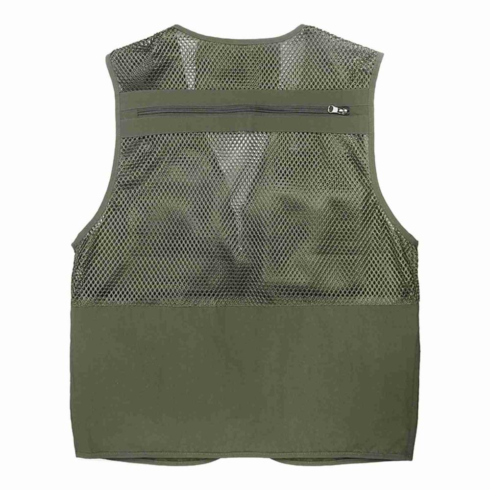 Breathable Mesh Travel Vest with 16 Pockets Summer Vest Durable Outdoor Vest Travel