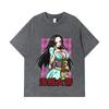 275 GSM Washed T-shirts 100% Cotton One Piece V68 Boa Waifu Print Unisex Heavy Cotton T Shirt