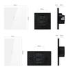 Touch Switch Power Led Panel Wall Light Switches Tempered Black White Crystal Glass Switch 1Gang 2Gang 3Gang Interruptor Inteligente AC100-250V