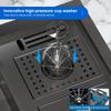 Кухонная мойка Nano Step из нержавеющей стали, стиральная машина для чашек, большая многофункциональная раковина с одним слотом и мусорным баком для кухни