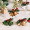 Iron Christmas Tree Pendants Double Horn Christmas Hanging Bells  Christmas Tree