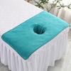40*80cm Beauty SPA Massage Bed Bandana Coral Towelling Face Towel with Hole Massage Table Planking
