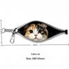 Cat Car Sticker Zipper Cat Puppet Teddy Border Collie Puppy Cute Creative Personality Pet Car Decorative Sticker 1Pc