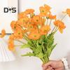 Искусственный цветок со стеблем, реалистичный домашний офисный стол, центральная часть свадебного искусственного цветка, ветка, искусственная цветочная композиция, украшение, реквизит для фото
