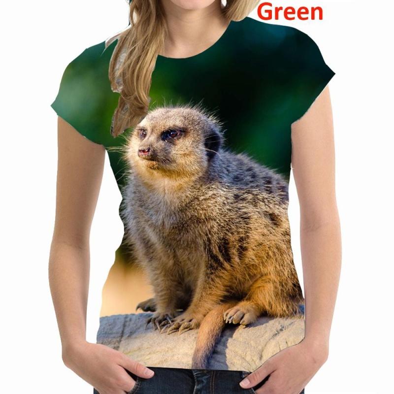 Meerkat Смешная 3D-принт футболка женская повседневная футболка-пуловер топы