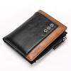 Rfid Leather Men's Wallet Fashion Luxury Patchwork Short Bifold With Zipper Purse Money Clip High Quality Designer Clutch Card Holder