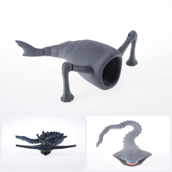 Артикулированная игрушка-непоседа в виде морского животного, 3D-печатная игрушка для сенсорной стимуляции в виде глубоководного существа для детей и взрослых, сувениры для вечеринки по случаю дня рождения, декор для стола