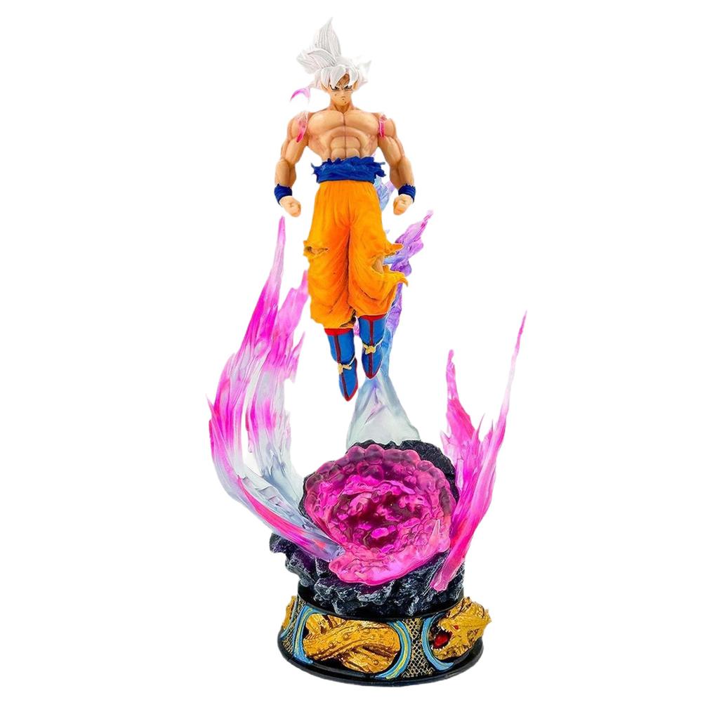25cm Dragon Ball Anime Figure Son Goku Ultra Instinct Super Saiyan Figurine Statue Pvc Statue Model Ornament Collection Toy Gift