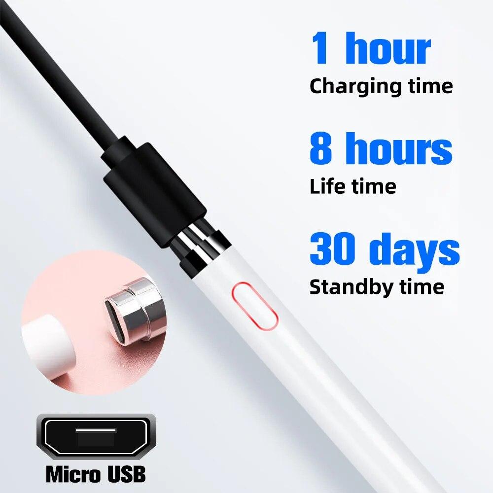 Универсальный стилус для Apple iPad Pro 1 2 Air 3 4 Mini 5 6 iPhone Xiaomi Huawei Tablet IOS Android Phone Touch Pen