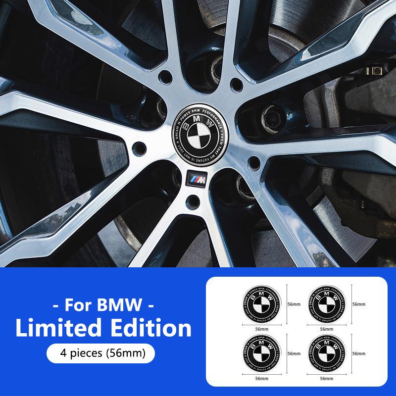 BBKD8 1/4/7Pcs Car Front Rear Logo Hub Center Cover Steering Wheel Center Cover For BMW M E46 E36 E34 F10 E90 E60 F30 E53 E30 E92 E87