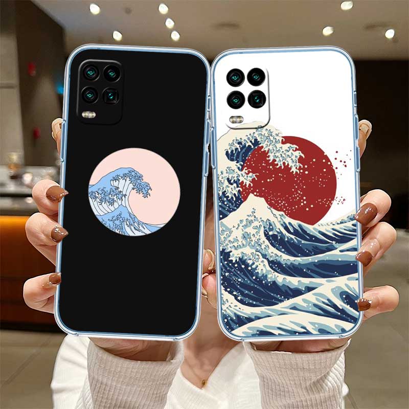 UP32 Great Wave off Kanagawa Case for Motorola E13 E15 E20 E22 E22I E22S E30 E32 E40 E7 E7I G Plus Power Play Stylus G22 G14