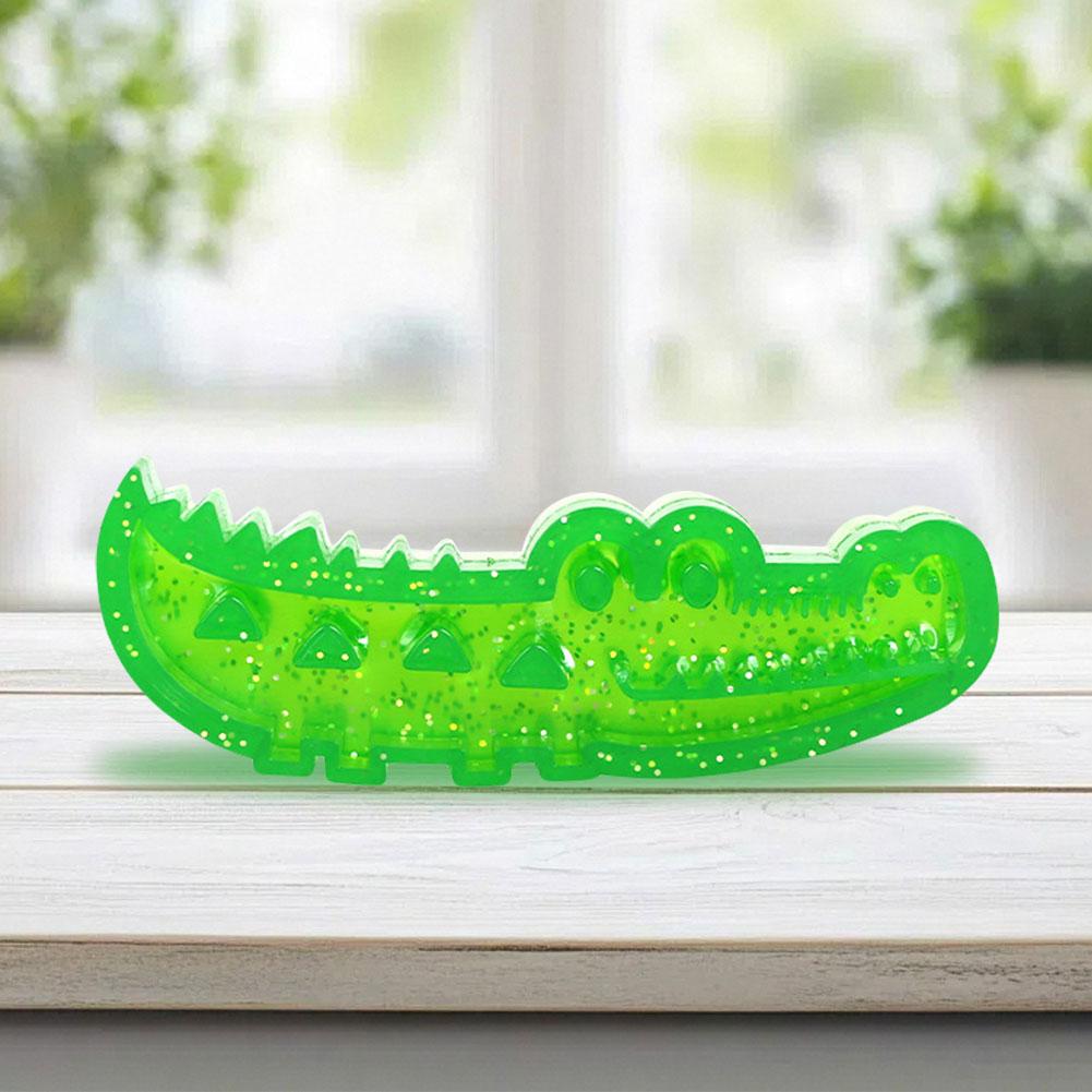Slow-Feed Chew & Fetch Crocodile Dog Toy Dog Slow Feeder Puzzle Toy Cute Chew Toys for All Breed Sizes Dog