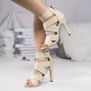 Fashion Women Sandals 2024 New Summer Fashion Thin Heels Sexy Shoes for Women High Heels Shoes Shallow Casual Sandals Designer Sandals