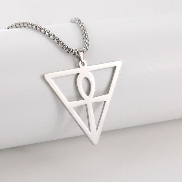 Викинг Глаз Гора Египет Шарм Подвеска Крест Анк Религиозное Ожерелье для Мужчин Женщин Амулет Винтаж Золотого Цвета Ювелирные Изделия