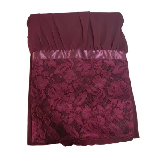 Women's Lace V-Neck Evening Dress Long A-Line Chiffon Bridesmaid Dress Mother of The Bride Wedding Guest Maxi Dress for Party Prom