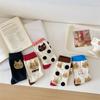 Designer Socks Korean Style Cute Cartoon Polka Dot Cat Socks Women's Trendy Japanese Pure Cotton Fun Quirky Mid-Calf Socks