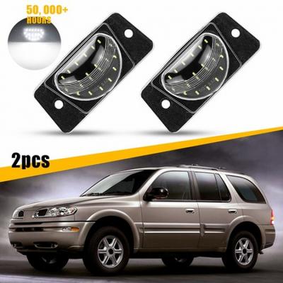 2X Белый Светодиодный Фонарь Номерного Знака Задний Бампер для Tag 2002-2006 GMC Envoy XL
