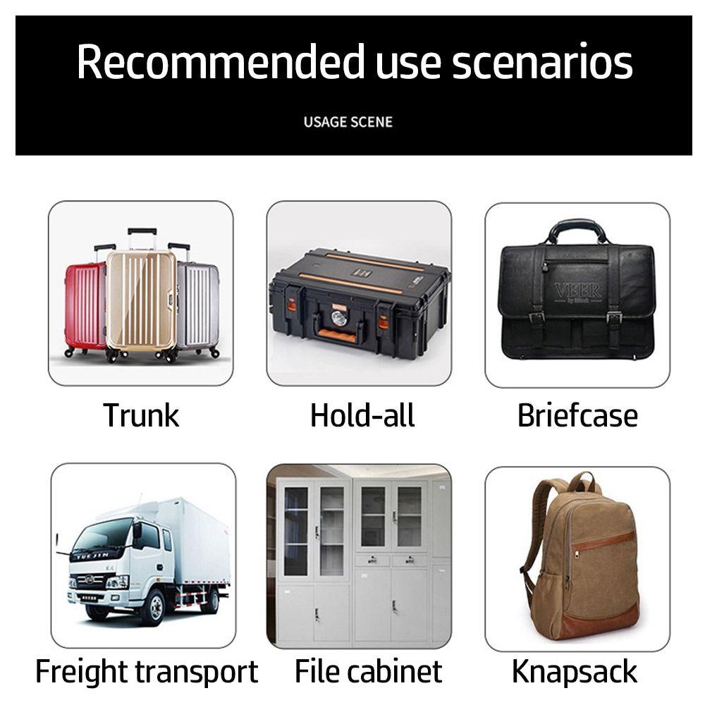 Padlock Portable Smart Combination Lock Padlock with Steel Cable TSA Customs Lock Customs Code Lock