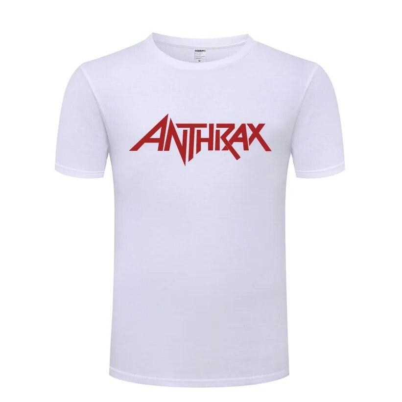 Рок-группа ANTHRAX футболки с принтом унисекс хип-хоп с коротким рукавом с круглым вырезом хлопковая футболка унисекс крутая забавная уличная футболка летний стиль