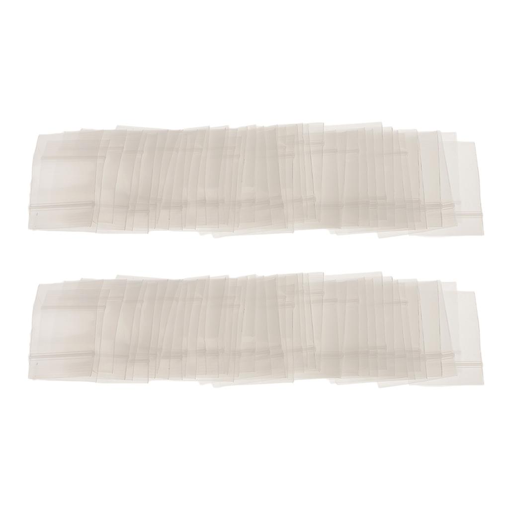 100pcs 4mil/2mil Clear Zip Bag Bag Plastic Baggies Reclosable High Premium Quality Clear Reclosable Poly Bags