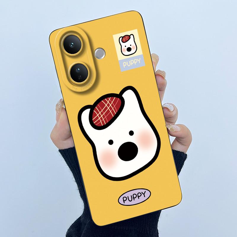 Case For Vivo V60 Lite Cute Panda Sweet Girls Cats Liquid Silicone Soft Back Cover For VivoV60Lite 5G Bumper Protective Casing